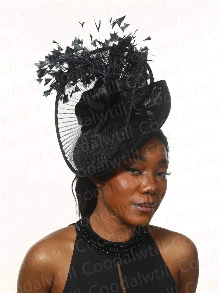 Women'S Fashion Kentucky Derby - 女性のためのロイヤルフローラルアスコットファシネーターハット,ティーパーティー,結婚式のミラリーキャップ,教会とケンタッキーのダービーキャップ,エレガント