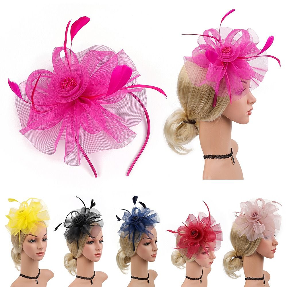 Women'S Fashion Kentucky Derby - 女性のためのヴィンテージのファッションアクセサリー,メッシュハット,パーティーハット,ブライダル,kentuckyヘッドバンド