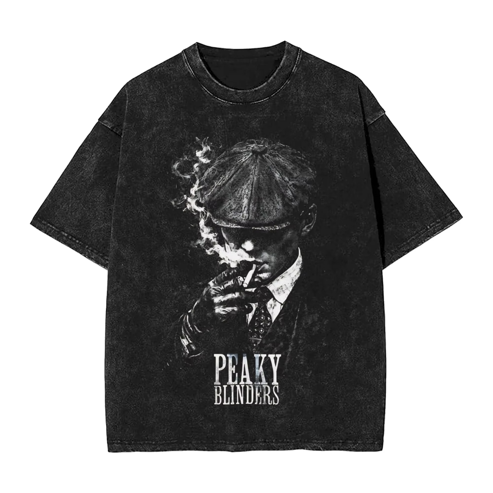 Women'S Fashion Peaky Blinders - Peaky Blinders トミーシェルビー酸洗浄オーバーサイズ Tシャツ女性男性綿 Y2K ストリートファッションラウンドネック半袖