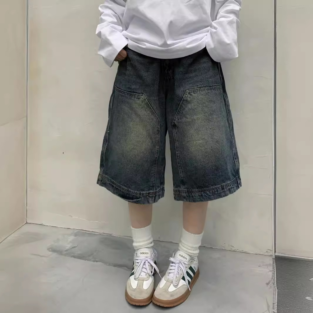 Denim Shorts Women - レディース Y2K ヴィンテージ バギー ジーンズ ショートパンツ