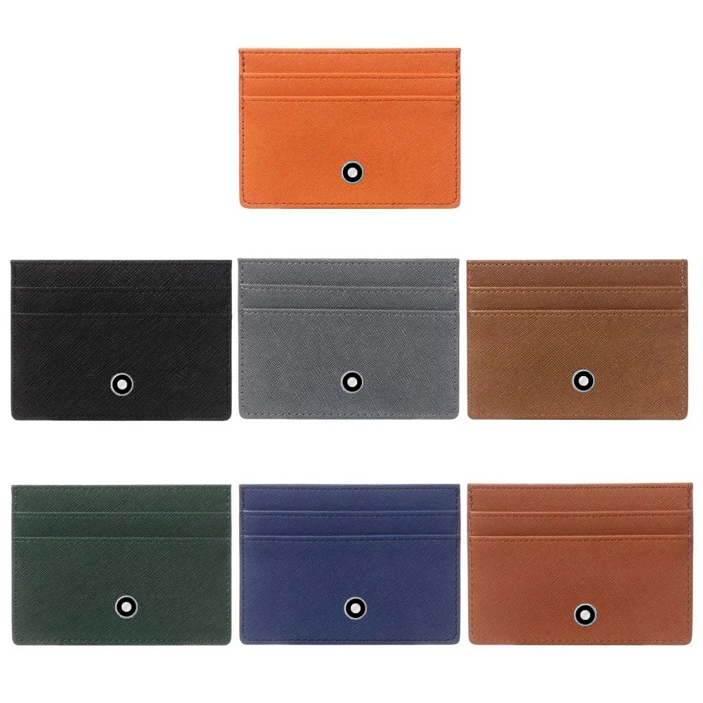 Coin Purse Women - ミニマリスト女性男性革スリム財布小銭入れビジネス Sle ID カードホルダー両面カード収納財布高品質