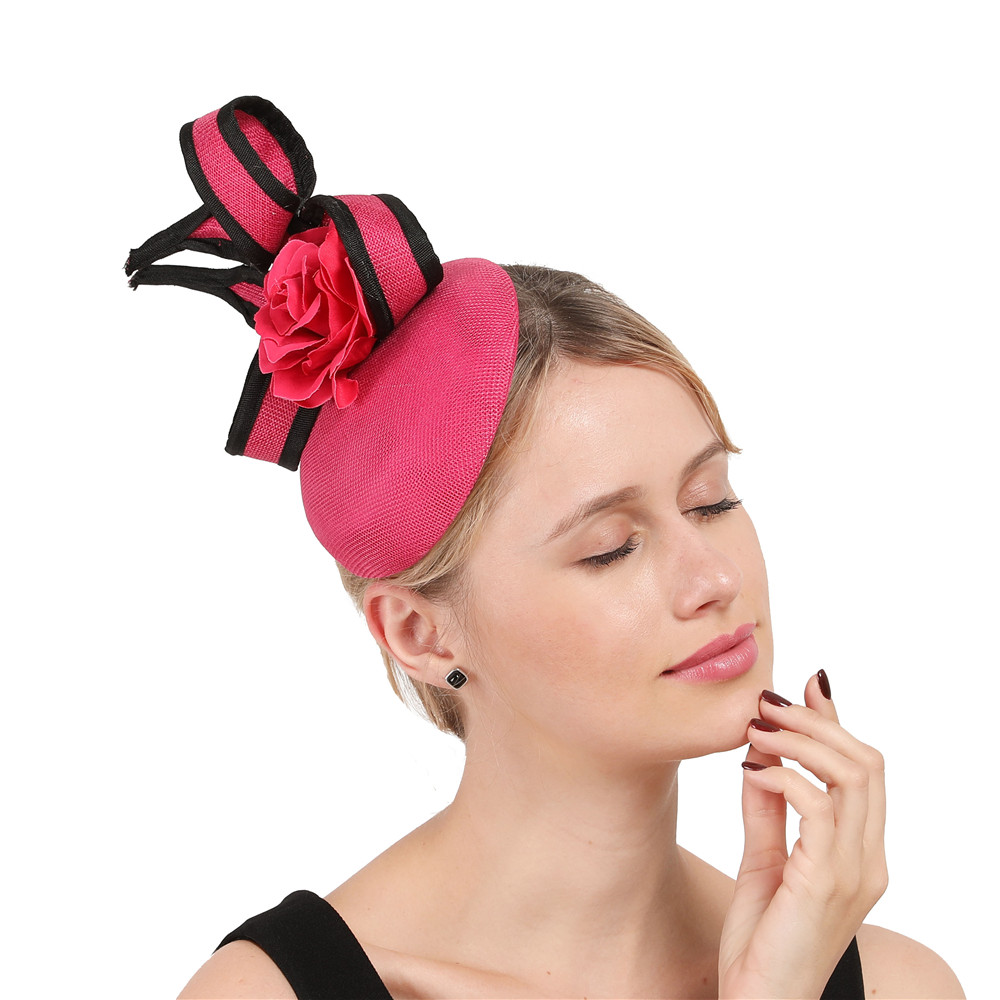 Women'S Fashion Kentucky Derby - Sinamay-女性のためのエレガントなリネンのフェドーラ,エレガントな女性の帽子,教会の帽子,ベージュ,結婚式
