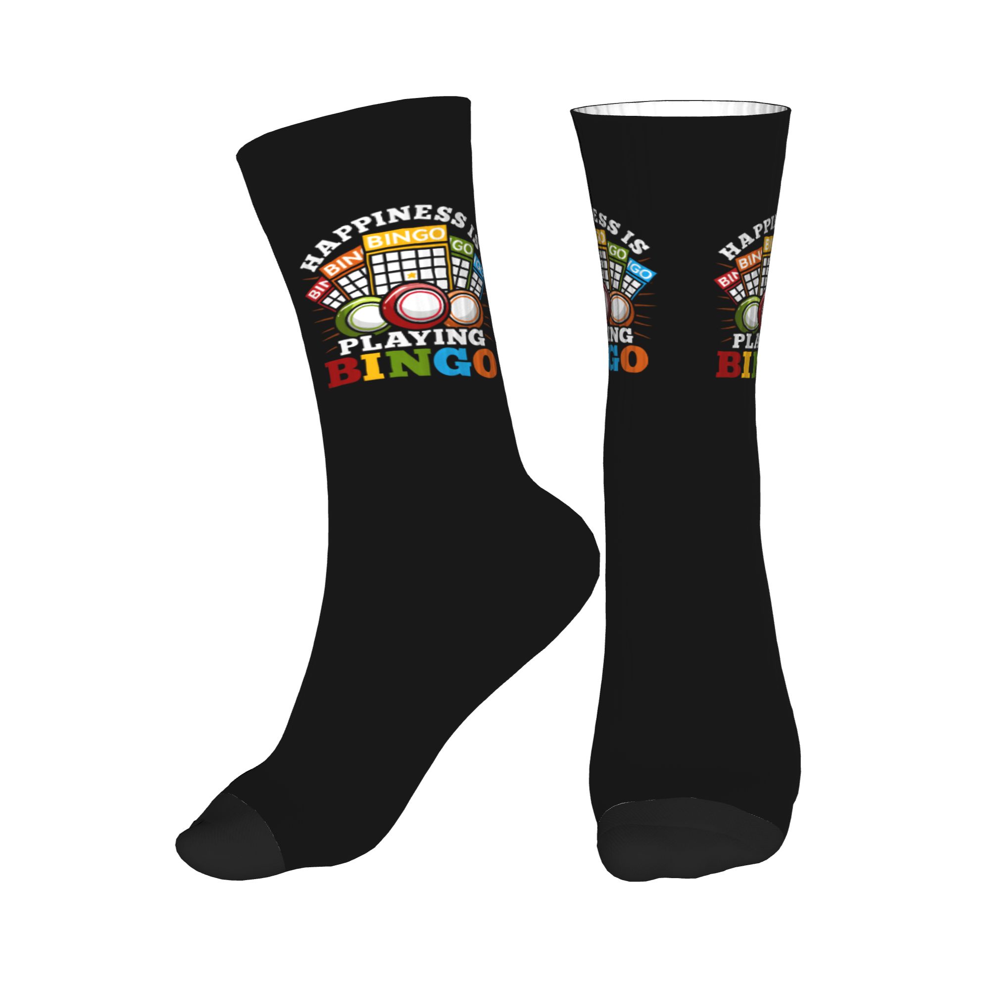 ホットゲームビンゴドレスソックスメンズレディース暖かいファッ - Women'S Fashion Socks のレビューと価格