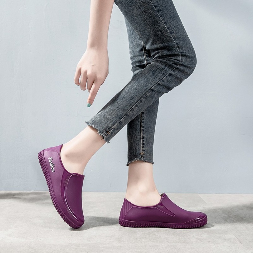 ファッション防水女性用レインシューズロートップノンスリップ女 - Women'S Fashion Rain Boots のレビューと価格