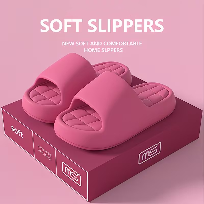 女性の夏のスリッパ浴室シャワーシューズ厚いソフトソールノンス - Women Fashion Store のレビューと価格