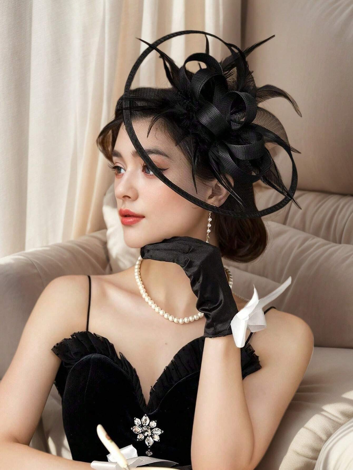 1 PC ファシネーター帽子女性のための花のティーパーティー - Women'S Fashion Kentucky Derby のレビューと価格