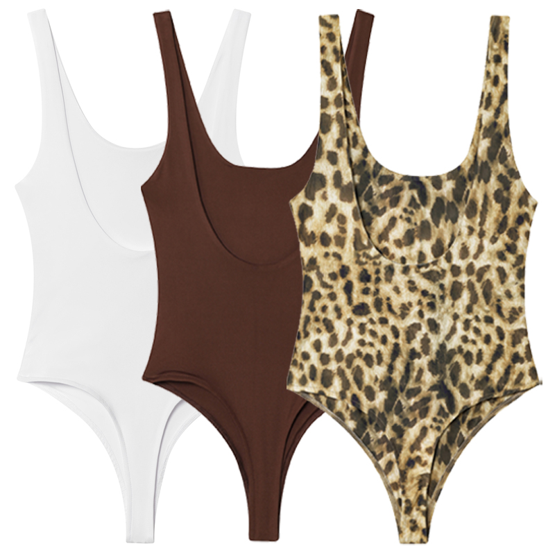 HXAO ヒョウスリップボディスーツ女性夏 2025 セクシ - Corset Top Boned のレビューと価格