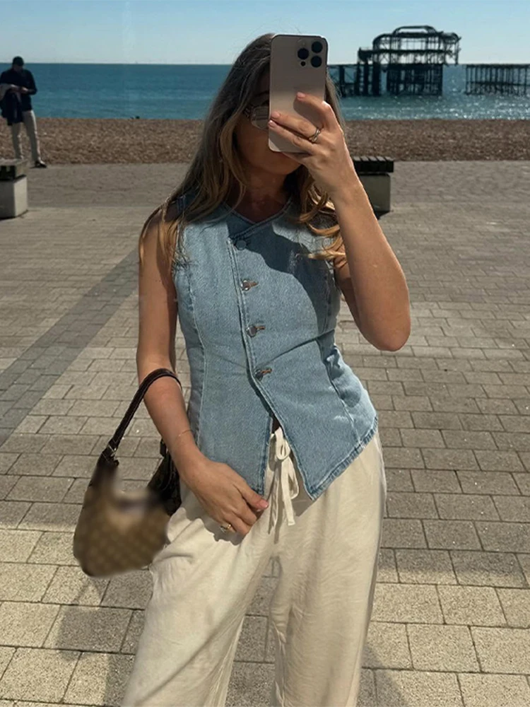 CPSYMYM エレガントデニムベストスカートセット レディ - Denim Shorts Women のレビューと価格
