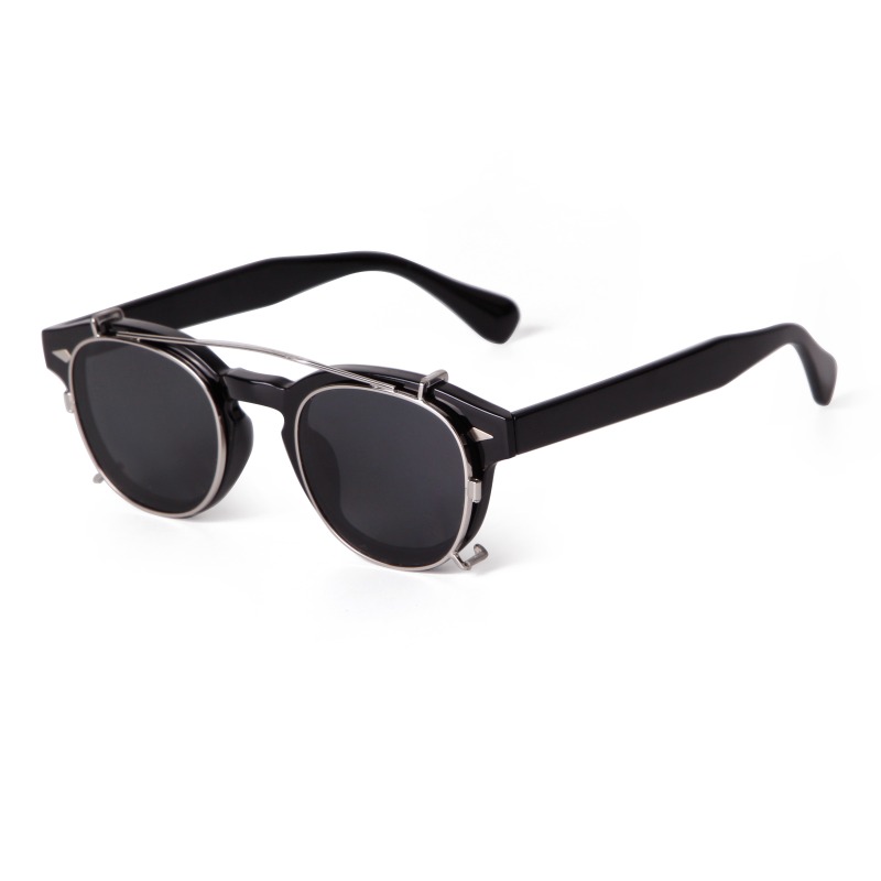 クラシックヴィンテージラウンドスクエアクリップオンサングラス - Women'S Fashion Reading Glasses のレビューと価格