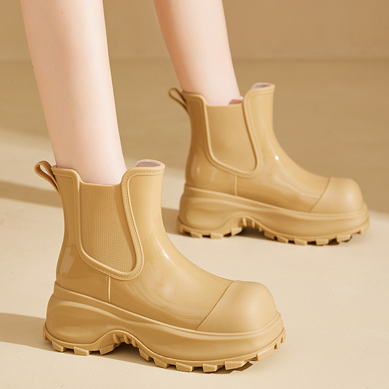 ファッション女性レインブーツ防水チェルシーブーツ屋外ノンスリ - Women'S Fashion Rain Boots のレビューと価格
