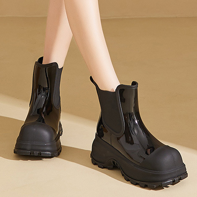 ファッション女性レインブーツ防水チェルシーブーツ屋外ノンスリ - Women'S Fashion Rain Boots のレビューと価格