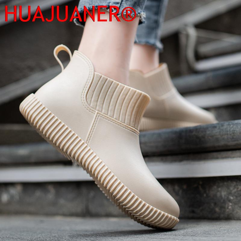 女性用防水ロートップレインブーツ、女性用スリッポンシューズ、 - Women'S Fashion Rain Boots のレビューと価格