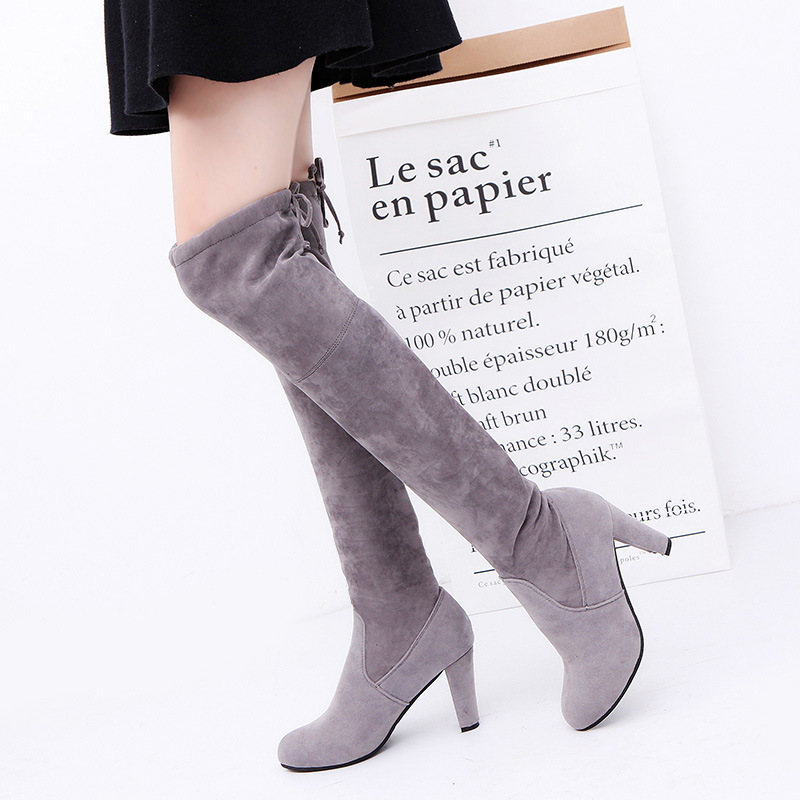 レディースストレッチニーハイブーツ、スリッポンプラットフォー - Women'S Fashion Socks のレビューと価格