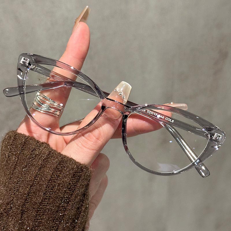 小さなキャットアイ眼鏡女性ガールズファッション眼鏡フレーム抗 - Women'S Fashion Reading Glasses のレビューと価格