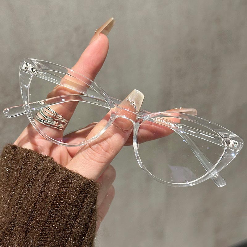 小さなキャットアイ眼鏡女性ガールズファッション眼鏡フレーム抗 - Women'S Fashion Reading Glasses のレビューと価格