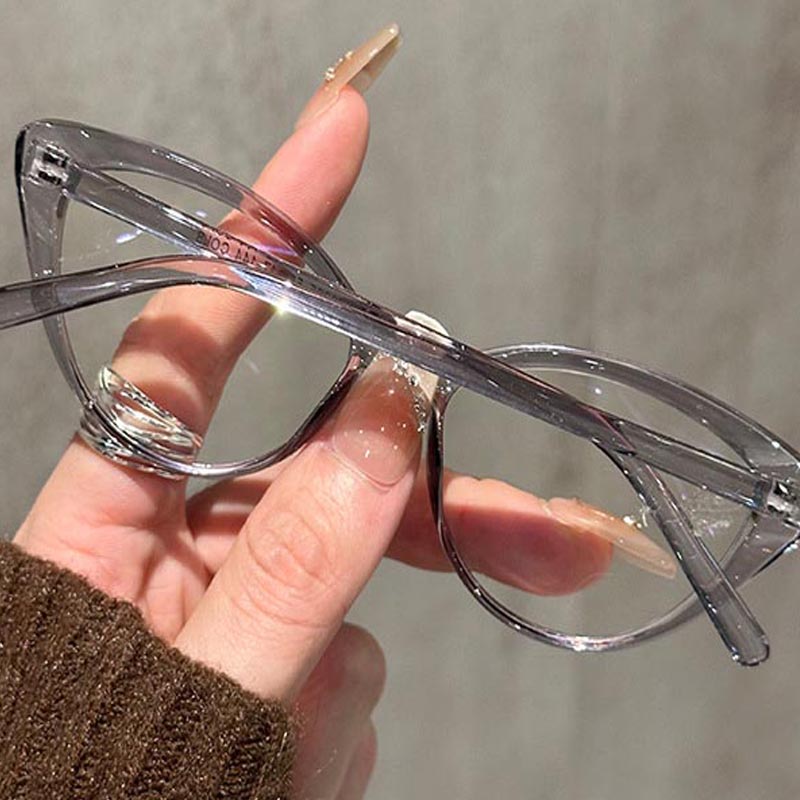 小さなキャットアイ眼鏡女性ガールズファッション眼鏡フレーム抗 - Women'S Fashion Reading Glasses のレビューと価格