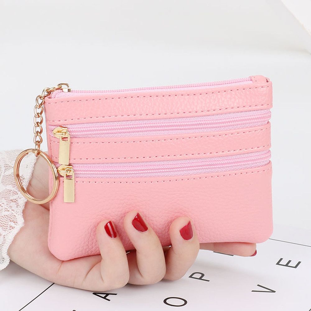 ソフトミニカードホルダー財布多機能バッグ女性財布クラッチジッ - Coin Purse Women のレビューと価格