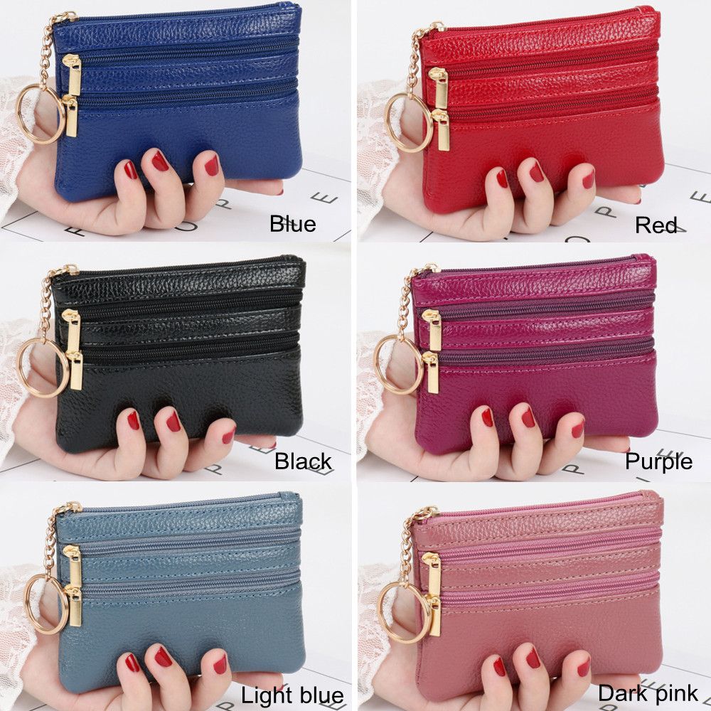 ソフトミニカードホルダー財布多機能バッグ女性財布クラッチジッ - Coin Purse Women のレビューと価格