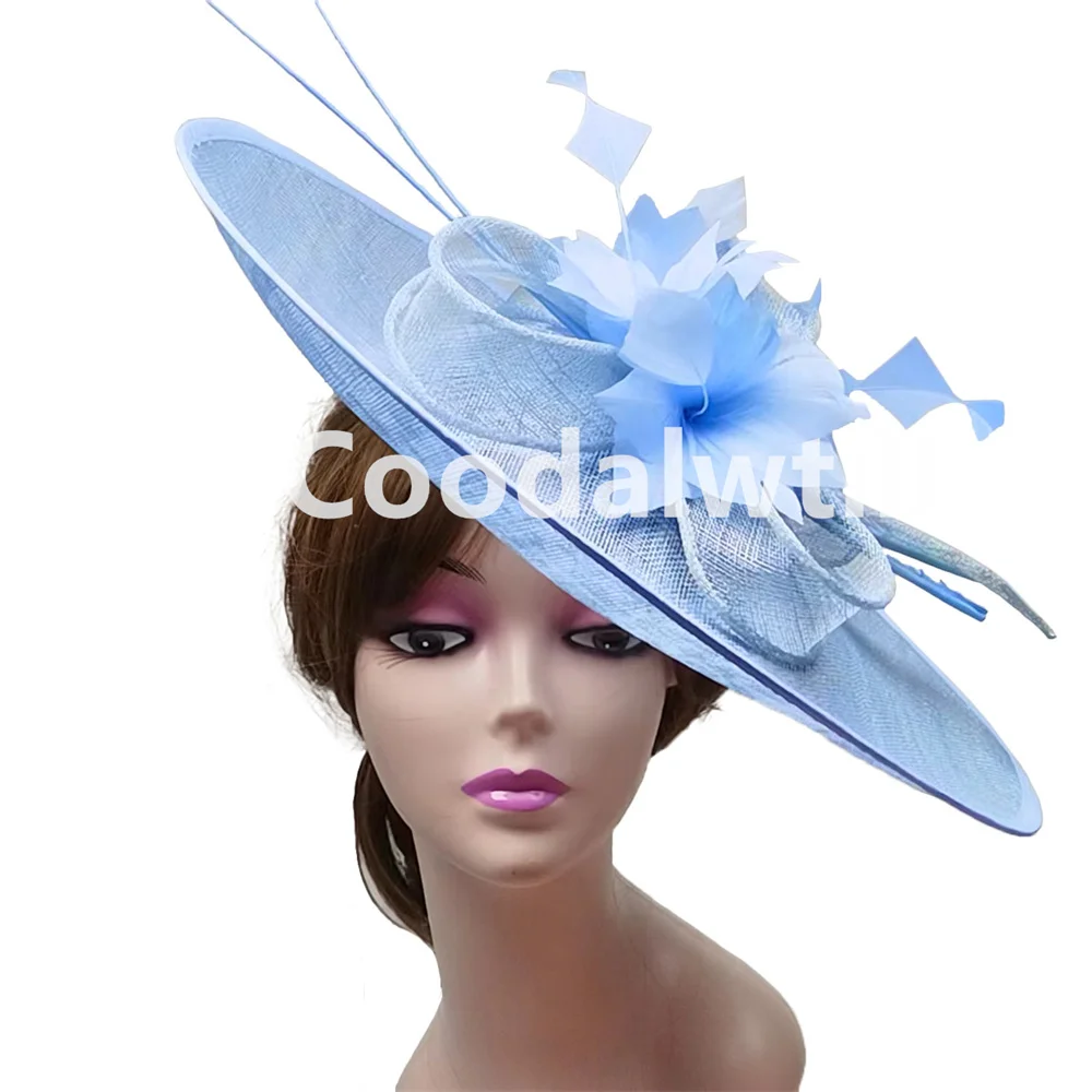 女性のための大きな魅力的な帽子,結婚式のヘッドピース,花のあ - Women'S Fashion Kentucky Derby のレビューと価格