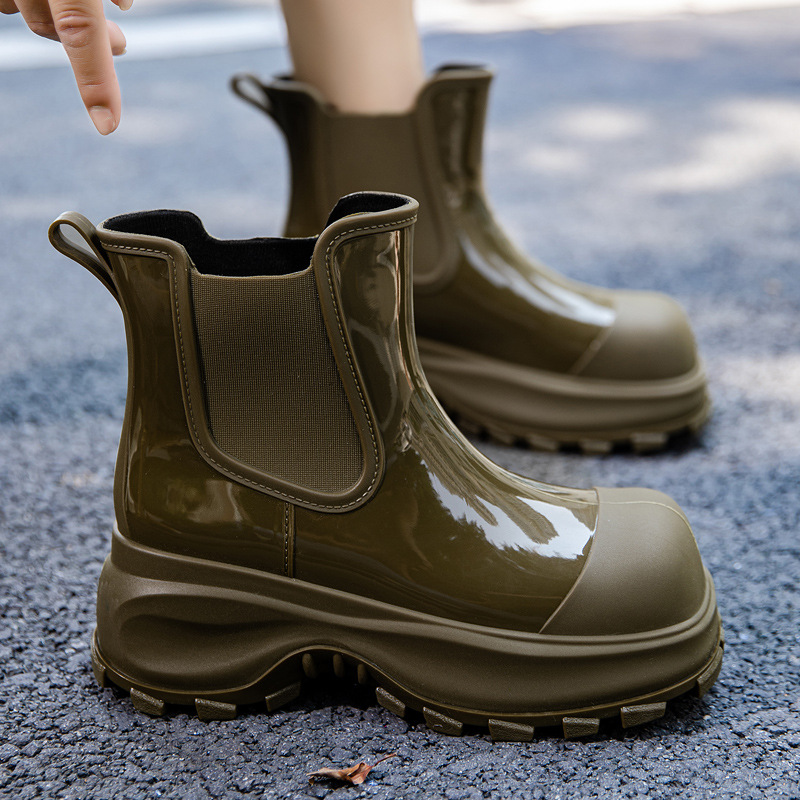 Strongshen-女性用防水レインブーツ、シェラシーブー - Women'S Fashion Rain Boots のレビューと価格