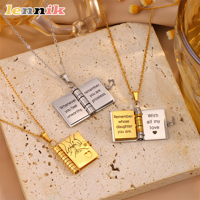 LENNIK 開閉式ブックネックレス、マイリトルスターデザイ - Women Fashion Open Now のレビューと価格