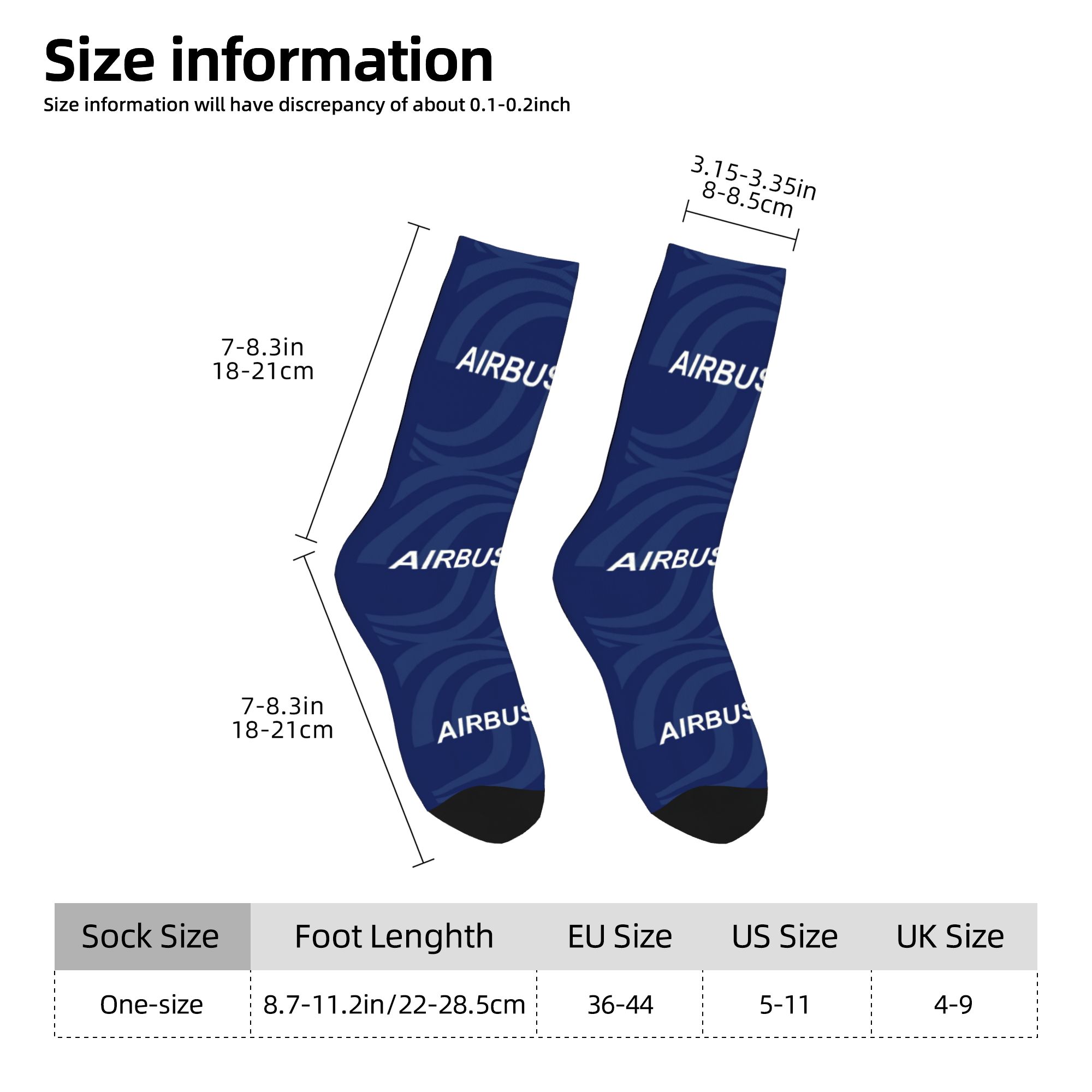 カスタムファッションプリントエアバス戦闘機パイロットソックス - Women'S Fashion Socks のレビューと価格