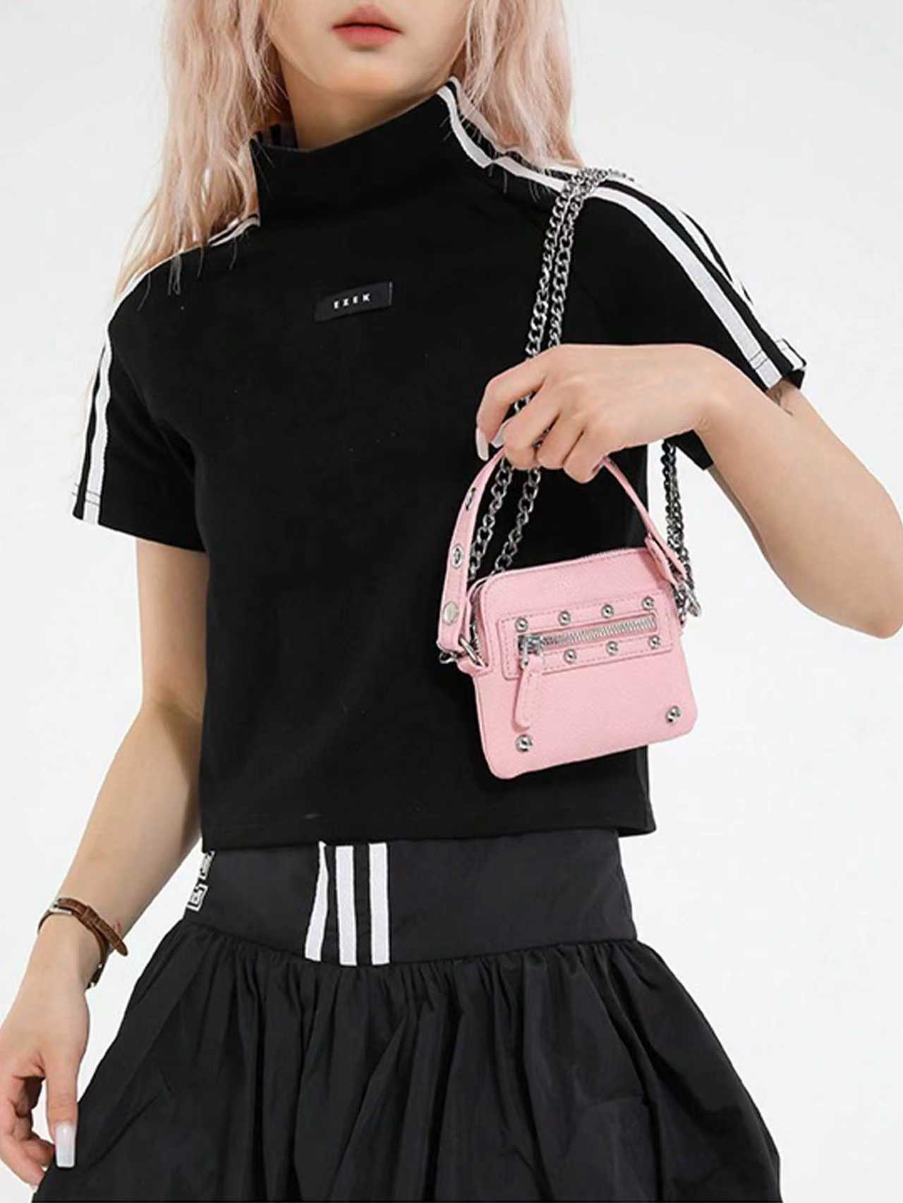 新しい女性用ミニニッチチェーンスモールスクエアバッグ、高級感 - Coin Purse Women のレビューと価格