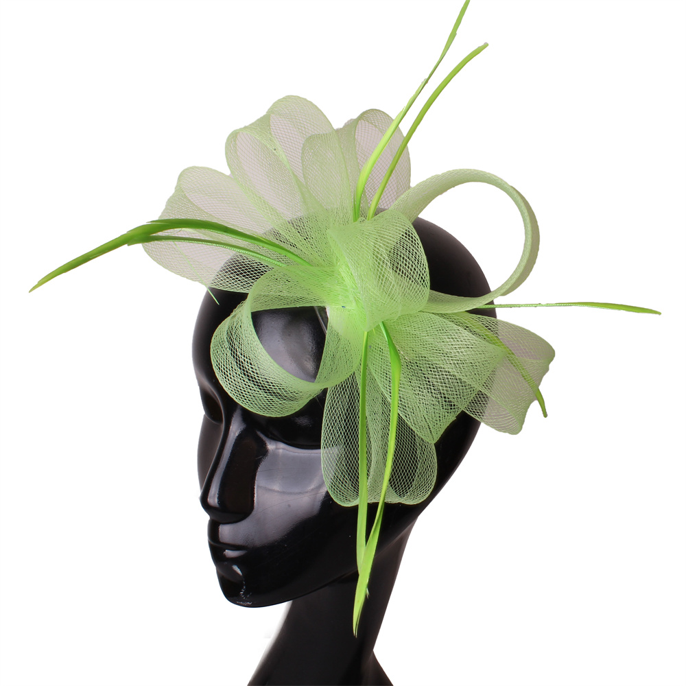フェザーリボン付きヴィンテージメッシュティーパーティーダービ - Women'S Fashion Kentucky Derby のレビューと価格