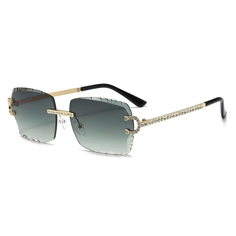 ファッションリムレススクエアサングラスヴィンテージダイヤモン - Women'S Fashion Reading Glasses のレビューと価格