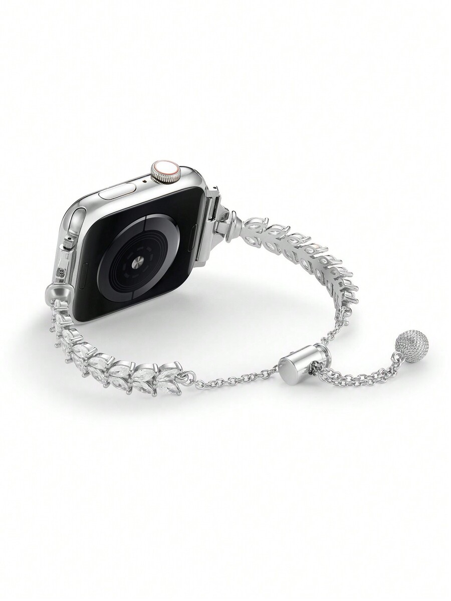 1pc リーフラインストーンブレスレットバンド Apple  - Women Fashion Over 40 のレビューと価格