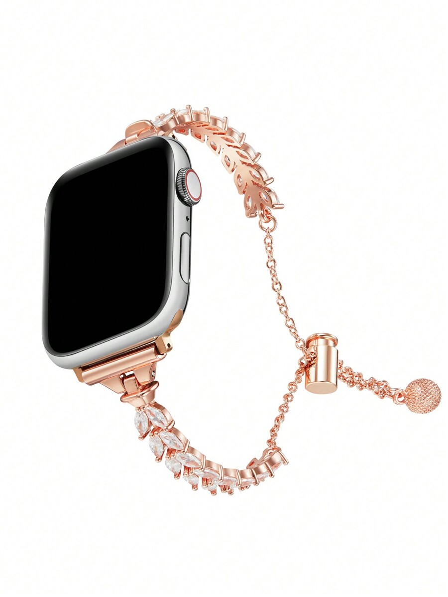 1pc リーフラインストーンブレスレットバンド Apple  - Women Fashion Over 40 のレビューと価格