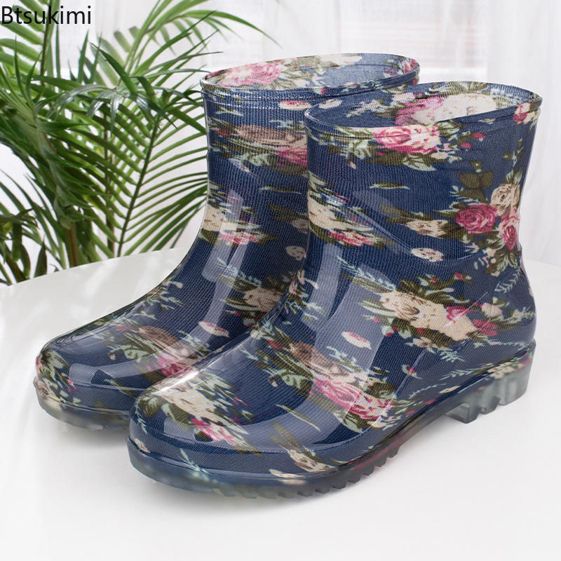 ファッション女性の防水レインブーツ暖かいフリース裏地付きアン - Women'S Fashion Rain Boots のレビューと価格