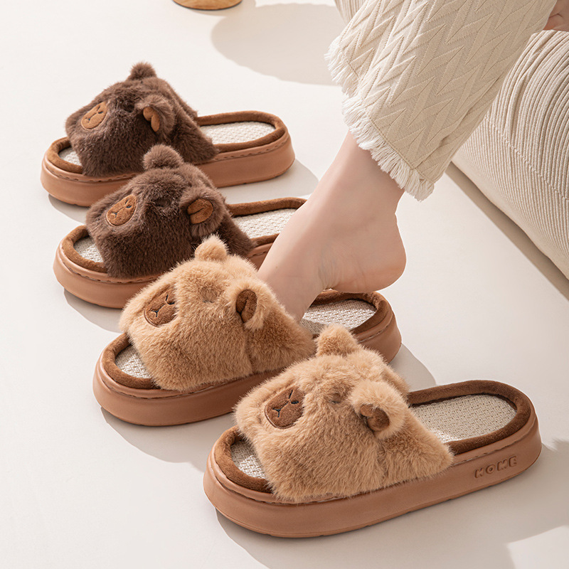 麻漫画女性のスリッパホームフラットカジュアル春夏高級デザイナ - Women Fashion Store のレビューと価格