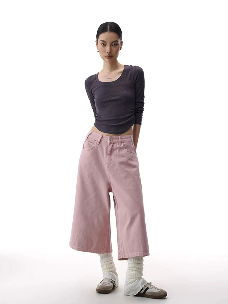 REDDACHiC ピンクカーゴジーンズショートパンツ女性夏 - Denim Shorts Women のレビューと価格