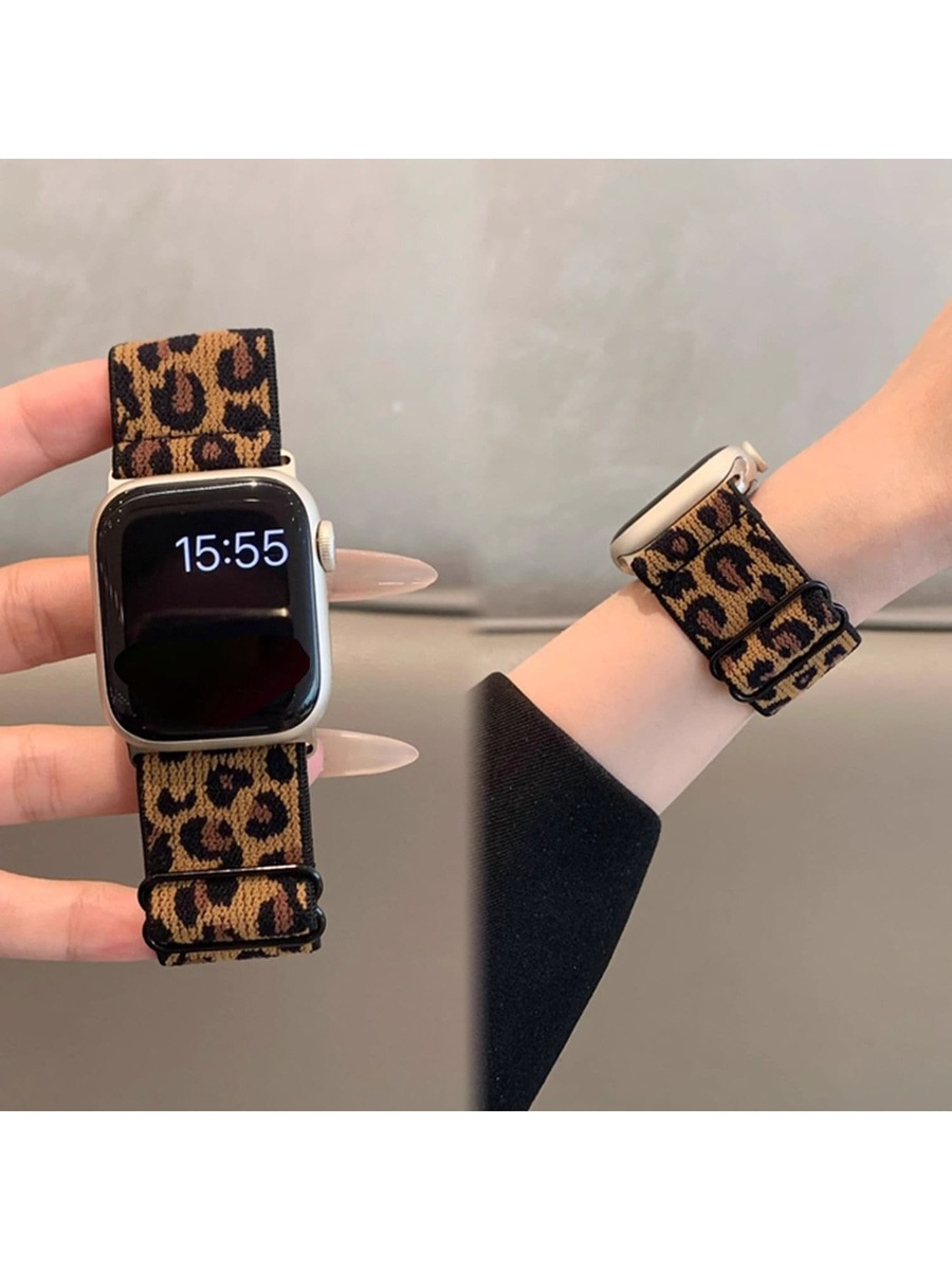 シックなヒョウ柄ナイロンバンド、Apple Watchシリー - Women Fashion Over 40 のレビューと価格