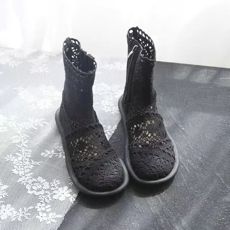 2026 夏ブーツ通気性メッシュ夏の女性のフラット手作り婦人 - Women'S Fashion Socks のレビューと価格