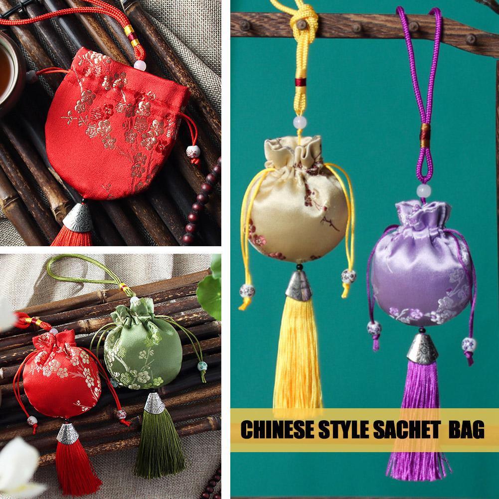 中国風サシェジュエリーバッグ刺繍バッグ空のラッキーペンダント - Coin Purse Women のレビューと価格