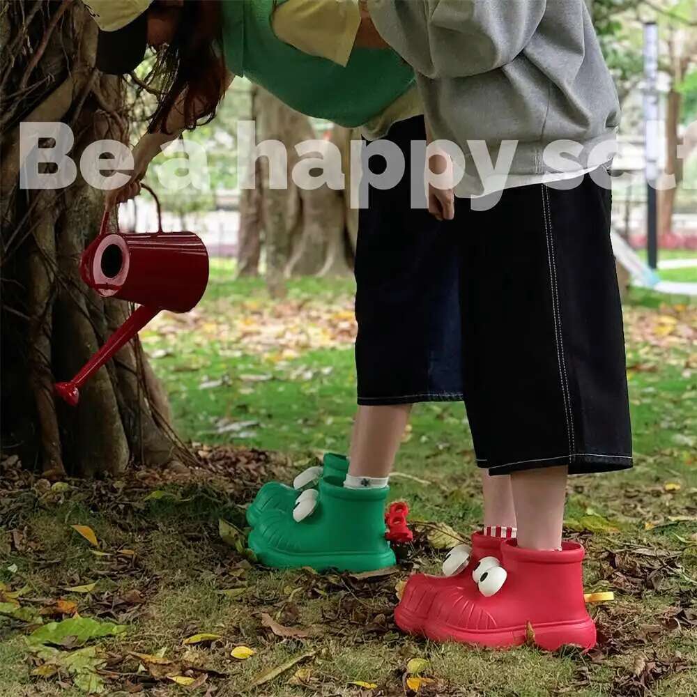 レディース レインブーツ ラウンドトゥ ビッグアイ レインシ - Women'S Fashion Rain Boots のレビューと価格