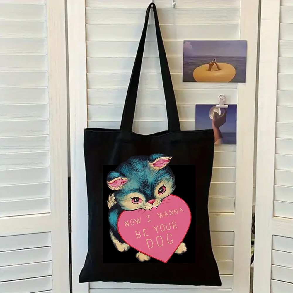 Now I Wanna Be Your Dog 猫プリント  - Women Fashion Open Now のレビューと価格
