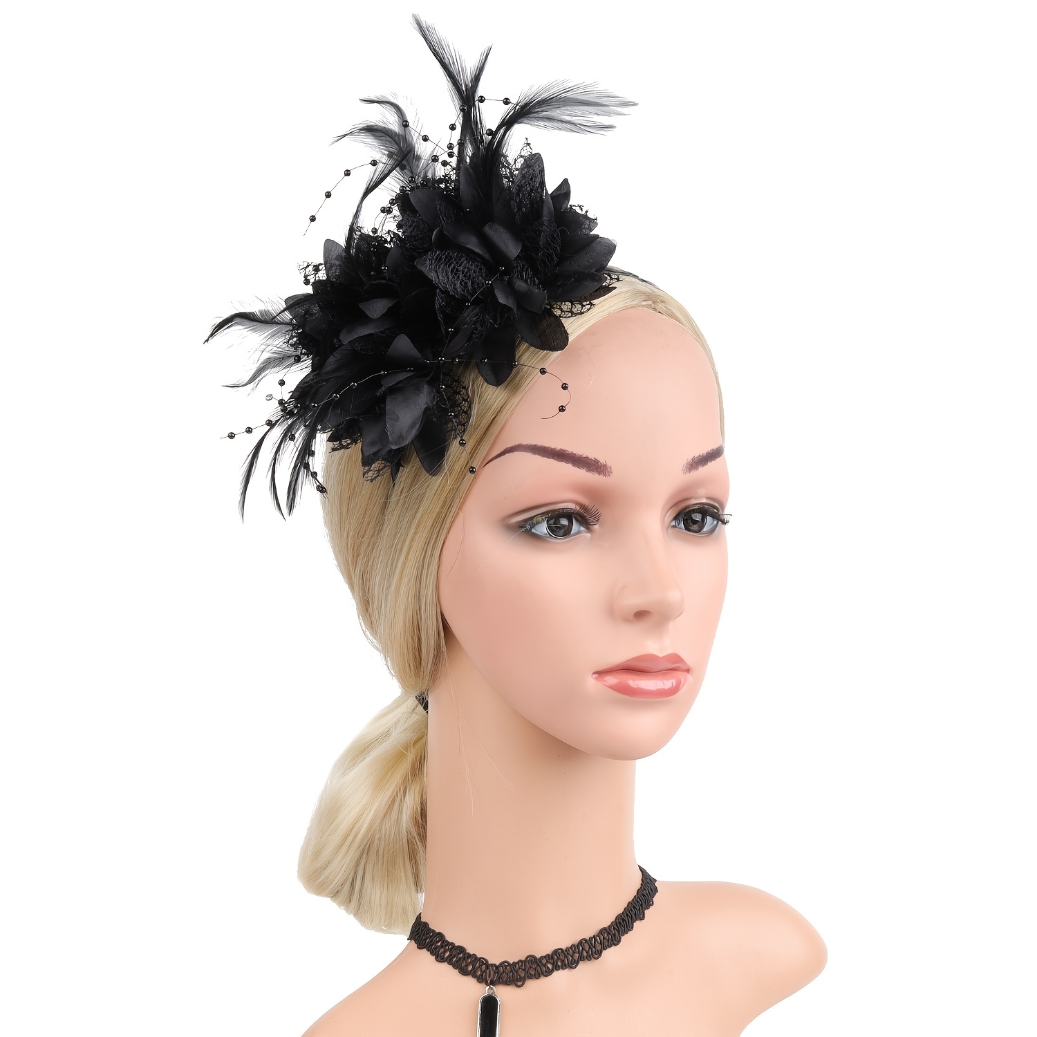 1pc ファシネーター帽子女性のためのフェザーヘッドバンドケ - Women'S Fashion Kentucky Derby のレビューと価格