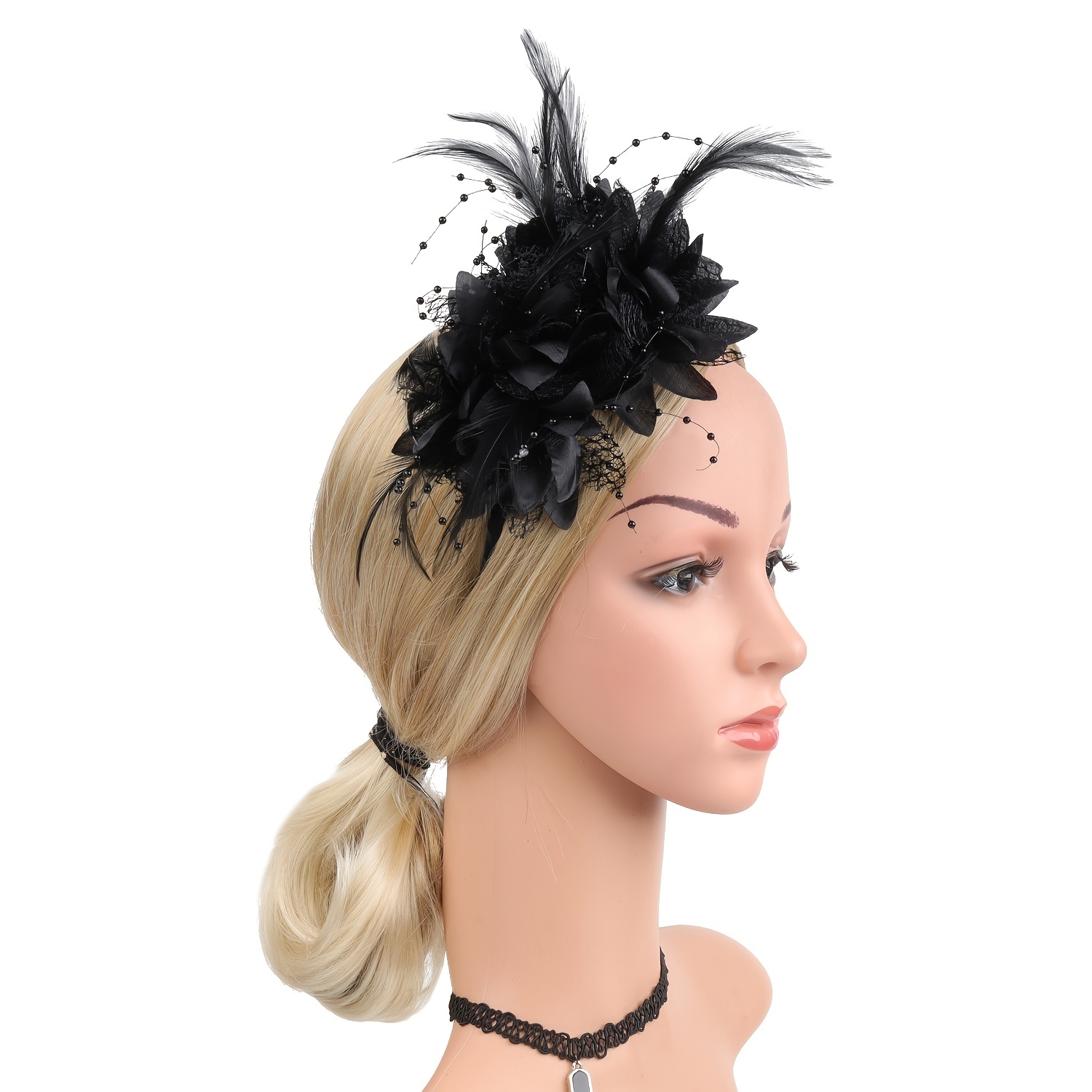 1pc ファシネーター帽子女性のためのフェザーヘッドバンドケ - Women'S Fashion Kentucky Derby のレビューと価格