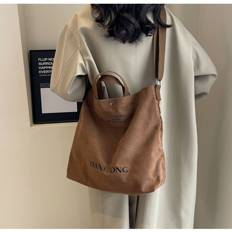 女性用キャンバスバッグ 大容量トートバッグ カジュアルでファ - Women Fashion Over 40 のレビューと価格