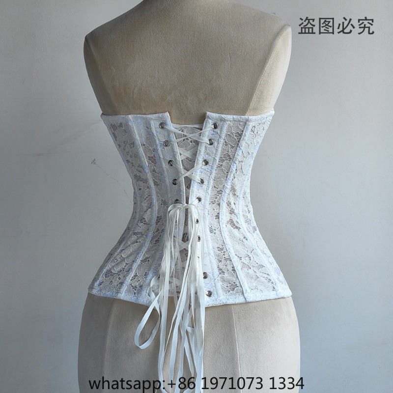 女性用レースコルセットビスチェオーバーバスト高級ボディースウ - Corset Top Boned のレビューと価格